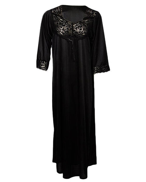 black nighty gown