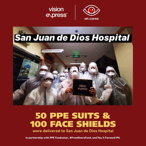 Vision Express Donates Face Shields and PPE's
