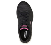 Women's Wide Fit Skechers 124514 Go Walk 6 Iconic Vision Trainers