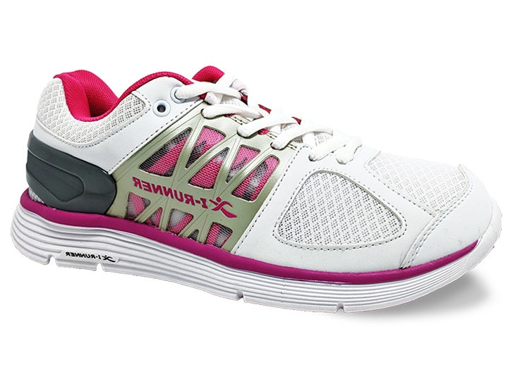 women's white wide fit trainers