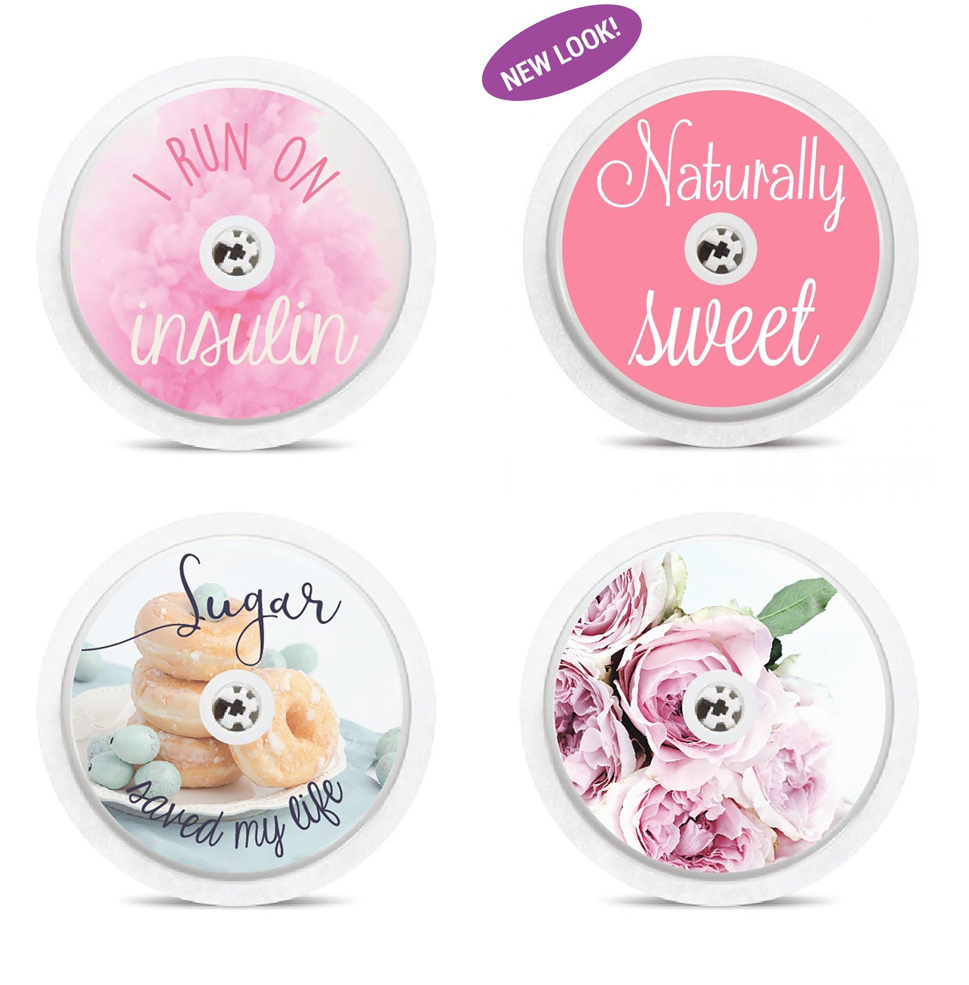 Zeeanemoon onthouden dans Freestyle Libre Sensor Stickers: Set of 4 Pink Quotes – Type W1N