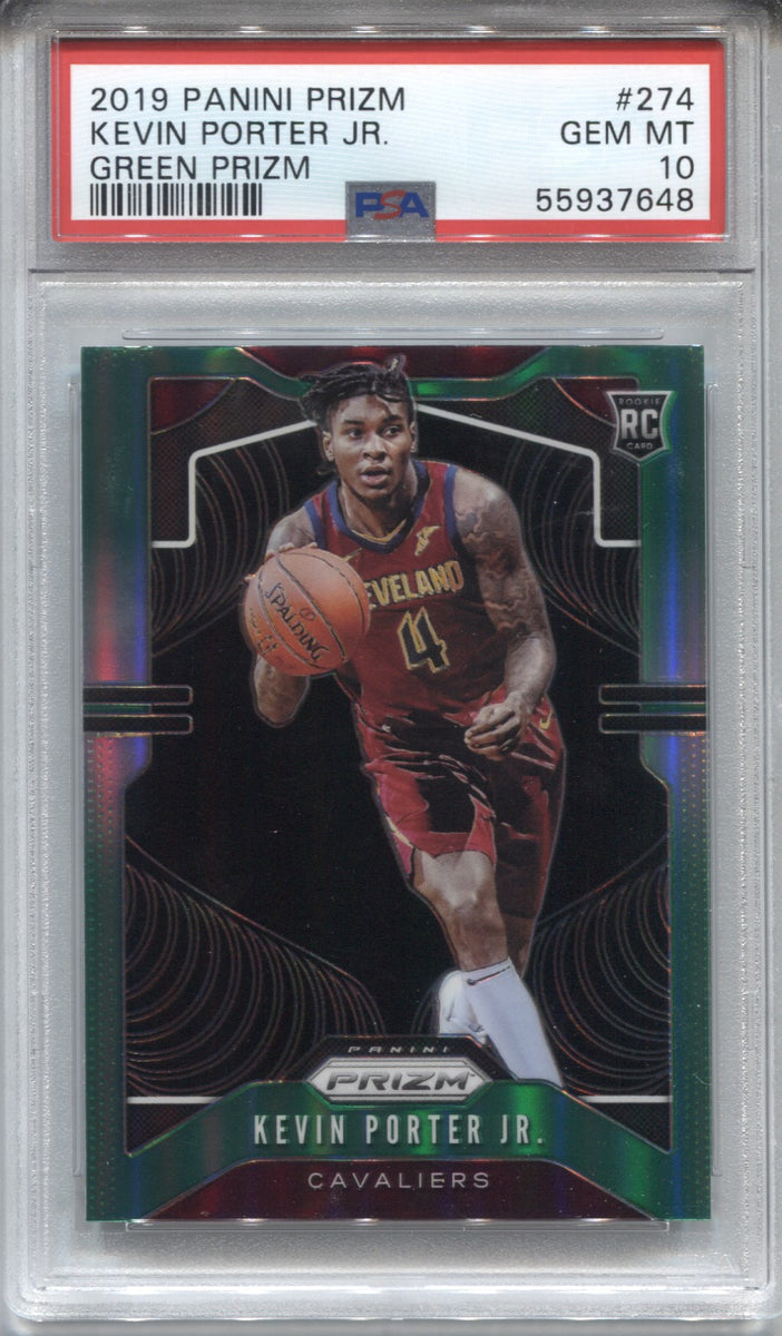 2019-20 Kevin Porter Jr. Panini Prizm GREEN ROOKIE RC PSA 10 #274 Cleveland  Cavaliers 7648