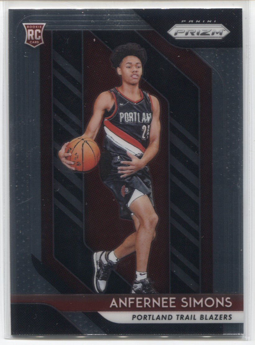 2018-19 Anfernee Simons Panini Prizm ROOKIE RC #61 Portland Trail