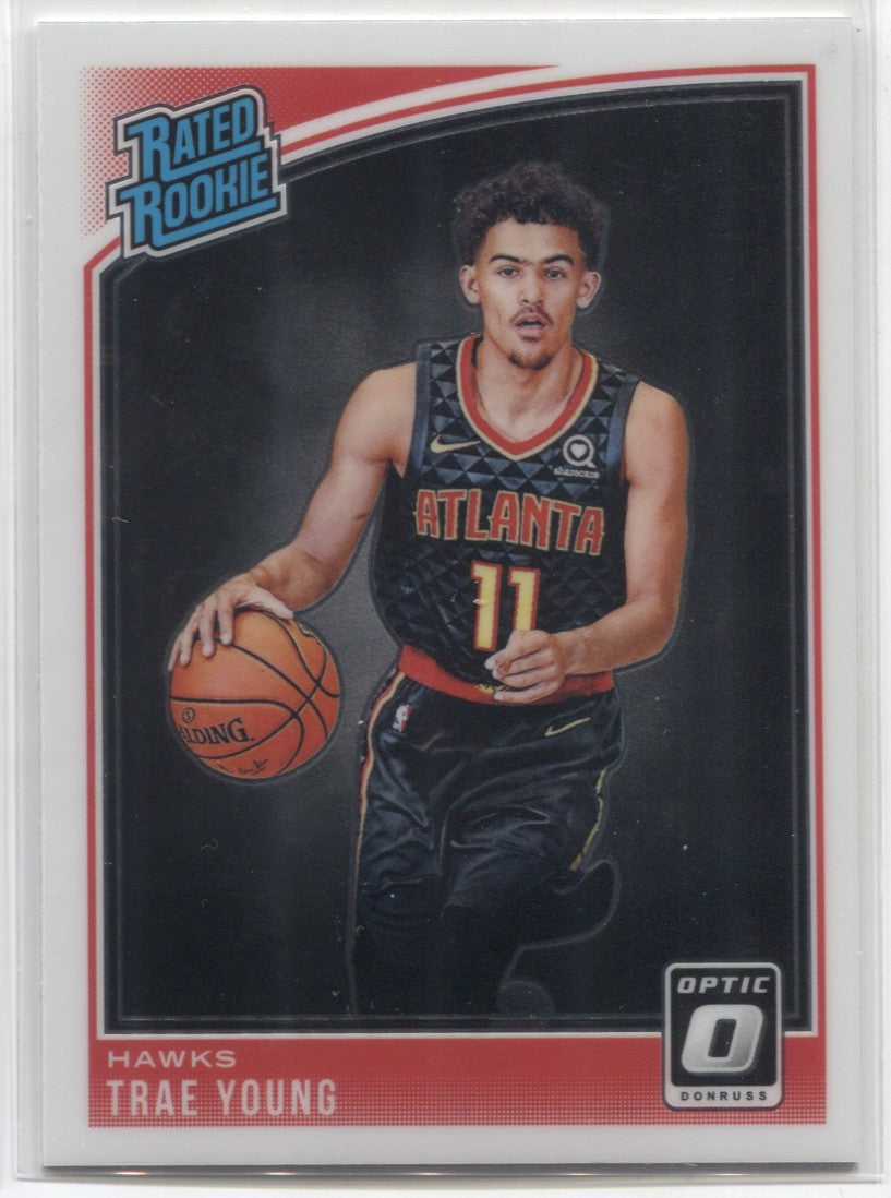 2018-19 Trae Young Donruss Optic RATED ROOKIE RC #198 Atlanta