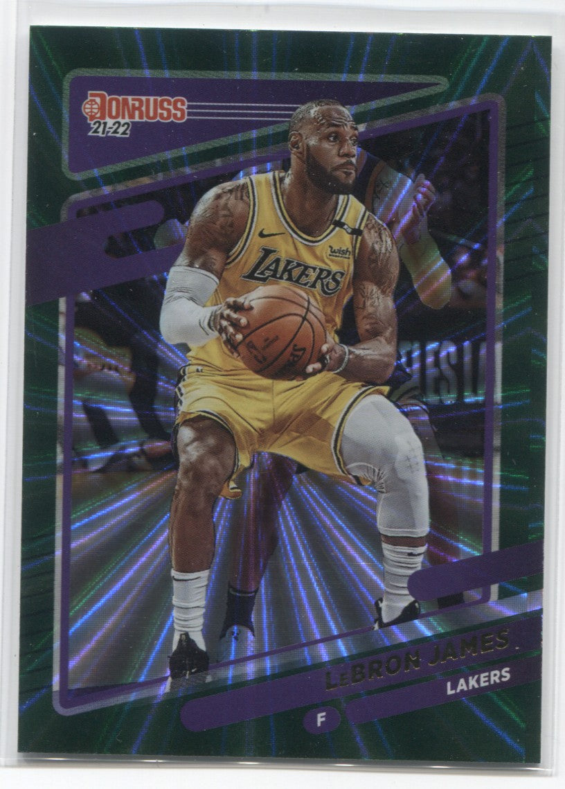 2021-22 Lebron James Panini Donruss HOLO GREEN LASER #12 Los