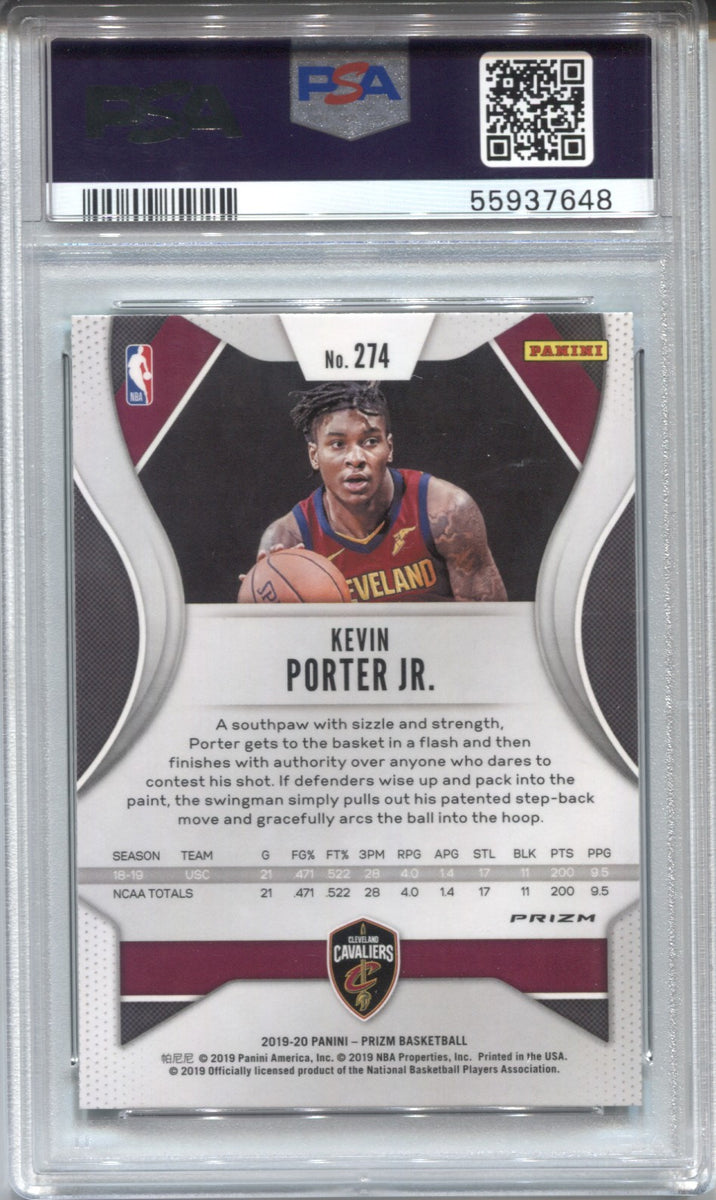 2019-20 Kevin Porter Jr. Panini Prizm GREEN ROOKIE RC PSA 10 #274