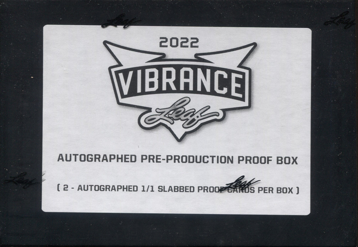 2022 Leaf Vibrance Autographed Pre-Production Proof Multi-Sport, Box