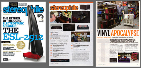 Brooklyn vinyl record storage maker Wax Rax is featured in Stereophile Magazine