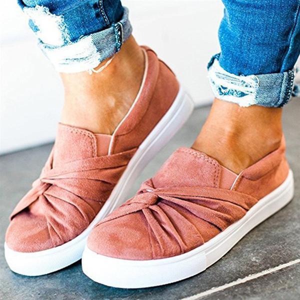 knitted twist sneakers