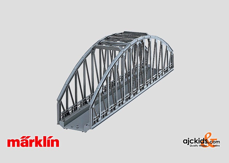 EE 7267 New Marklin HO Curve Bridge Ramp for K/M Track w Blue OBX