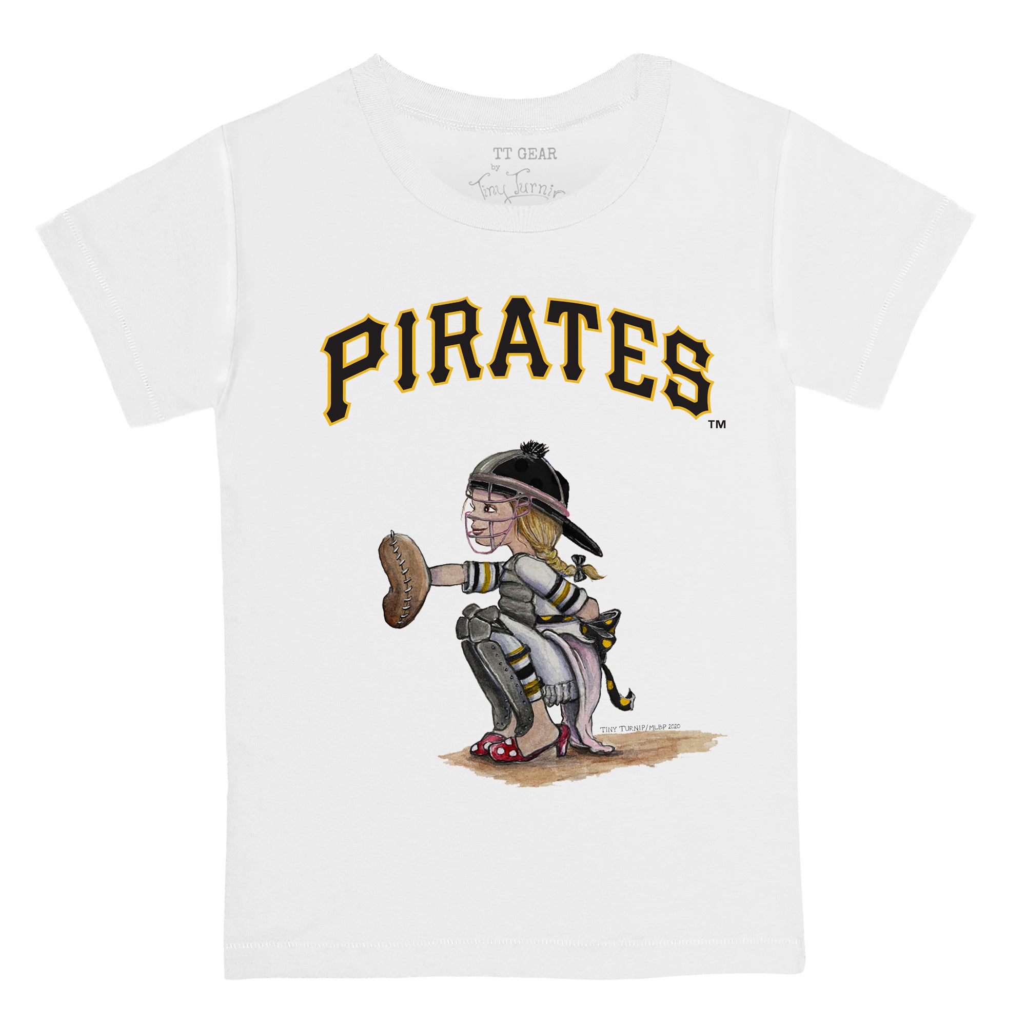 Pittsburgh Pirates Tiny Turnip Infant Slugger T-Shirt - White