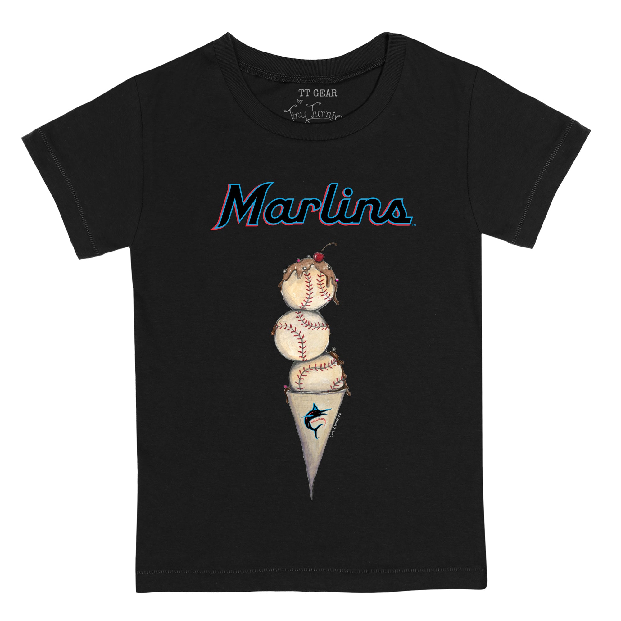 Youth Tiny Turnip White Miami Marlins Fastball T-Shirt Size: Medium