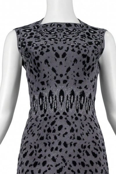grey leopard dress