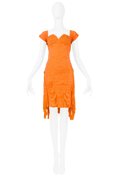 orange gucci dress