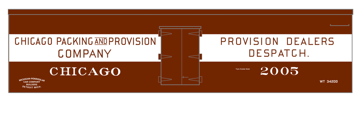 Details about   K4 HO Decals Chicago Packing and Provision Wood Ice Reefer White
