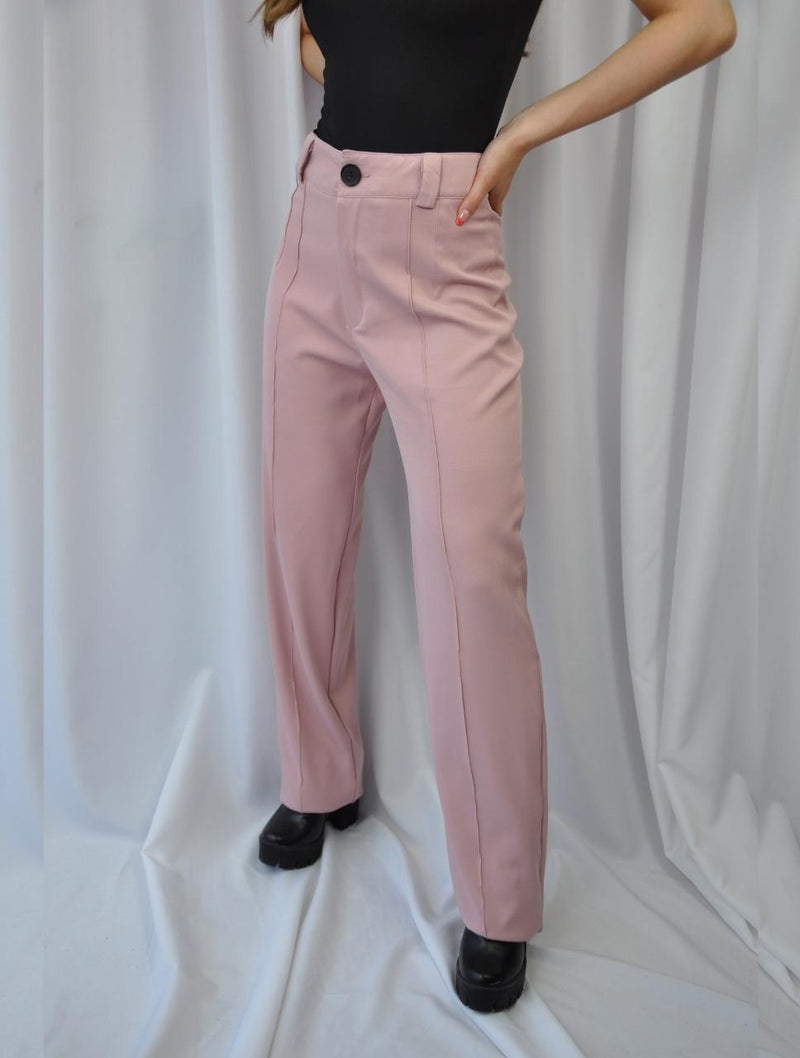 Pantalón para Mujer Palo Rosa Tiro - Lyon Palo Rosa – Zoé