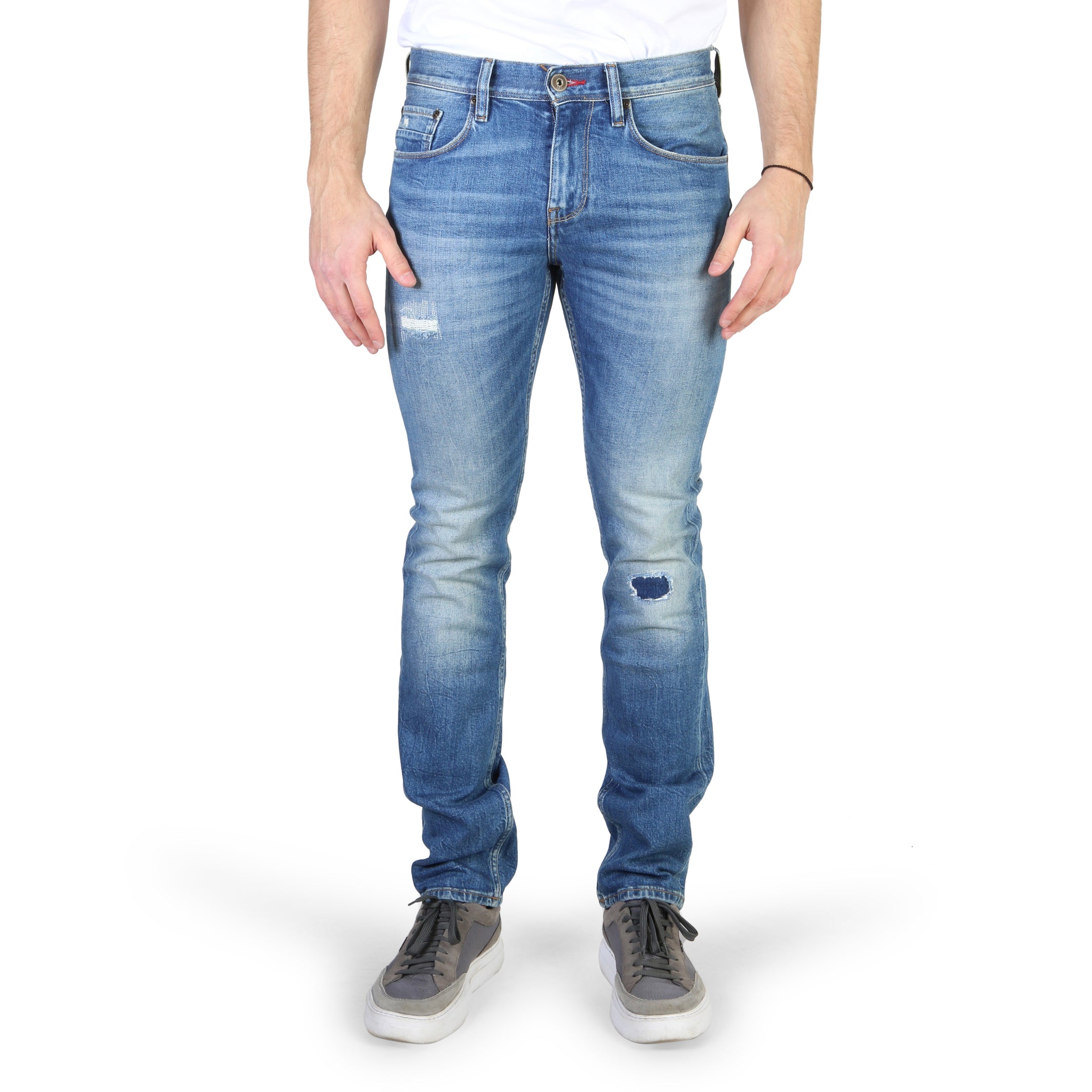 Tommy Hilfiger - MEN'S BLUE RIPPED JEANS