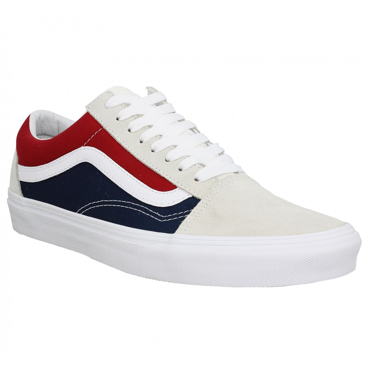 vans old skool blanche et rouge