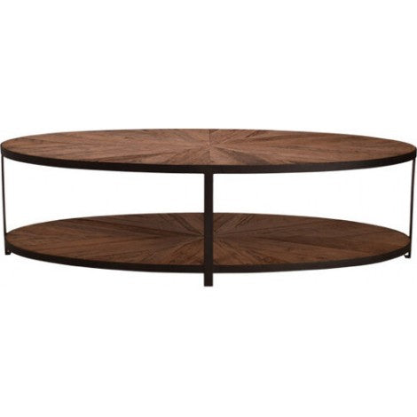 two tier oval coffee table