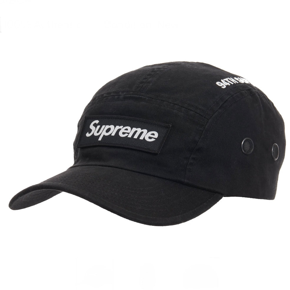 supreme camp cap black