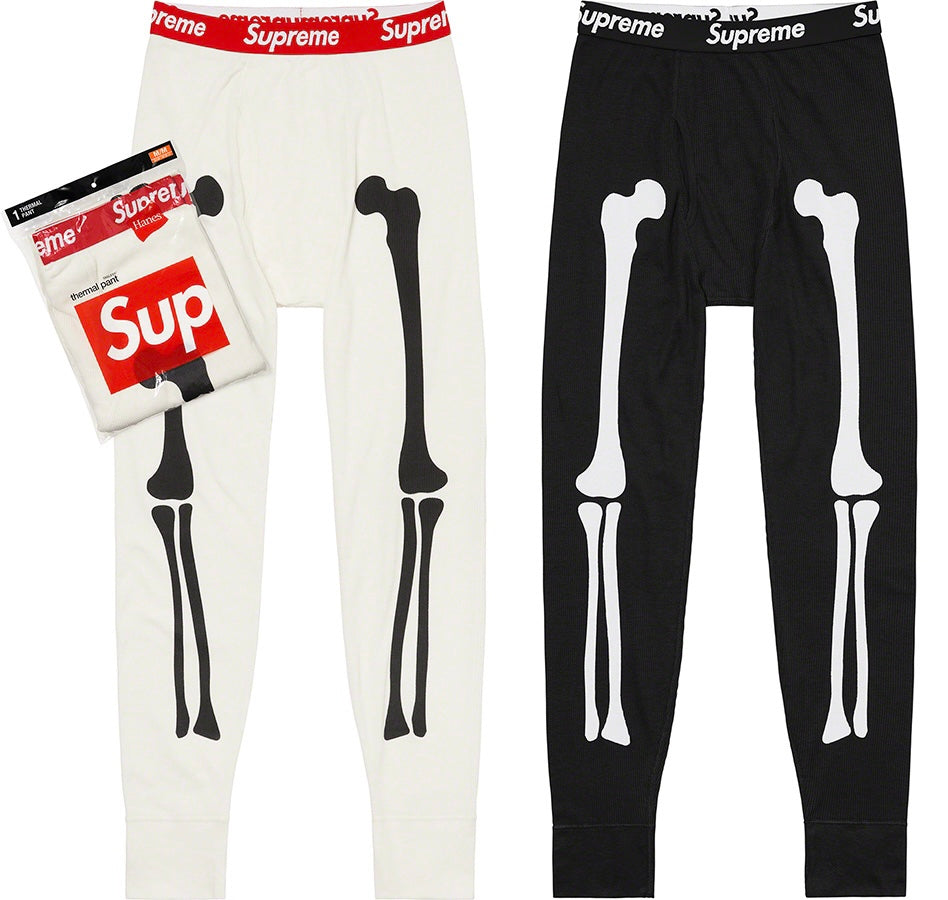 Supreme Hanes Bones Thermal Pant 21FW 白 fkip.unmul.ac.id