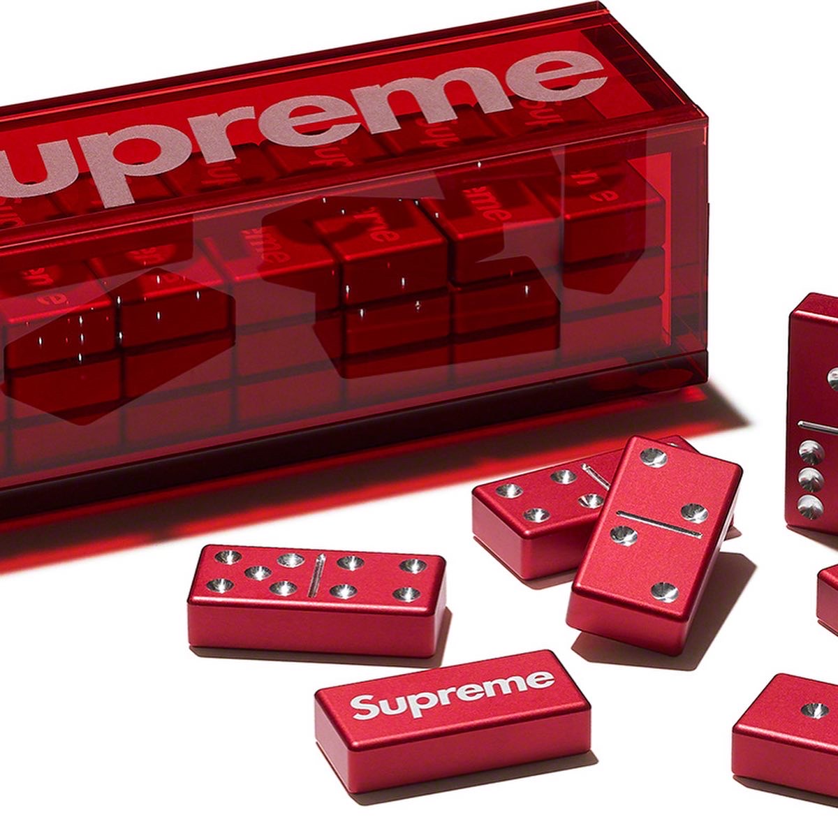 ワンピなど最旬ア！ 22FW Supreme Aluminum Domino Set 赤 ドミノ kids