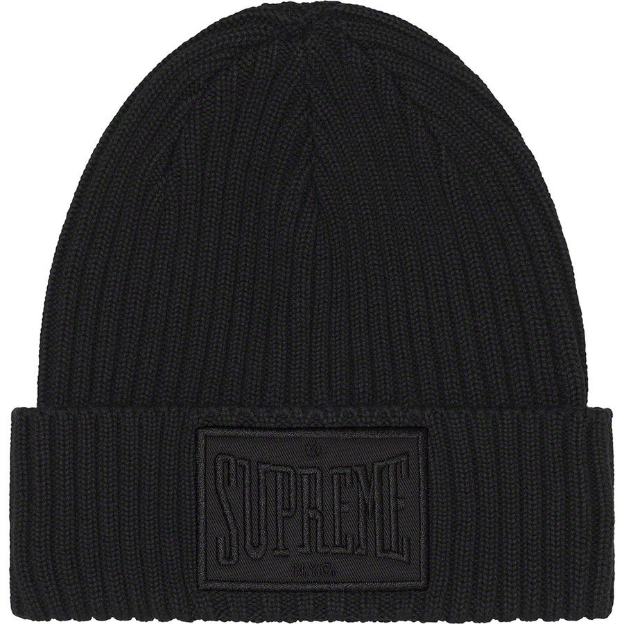 WEB限定】 supreme Overdyed Patch Beanie Black econet.bi