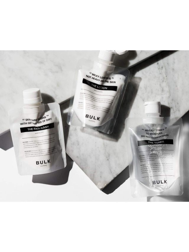 Bulk Homme: Basic Men's Skin Care Set (FACE WASH + TONER + LOTION)