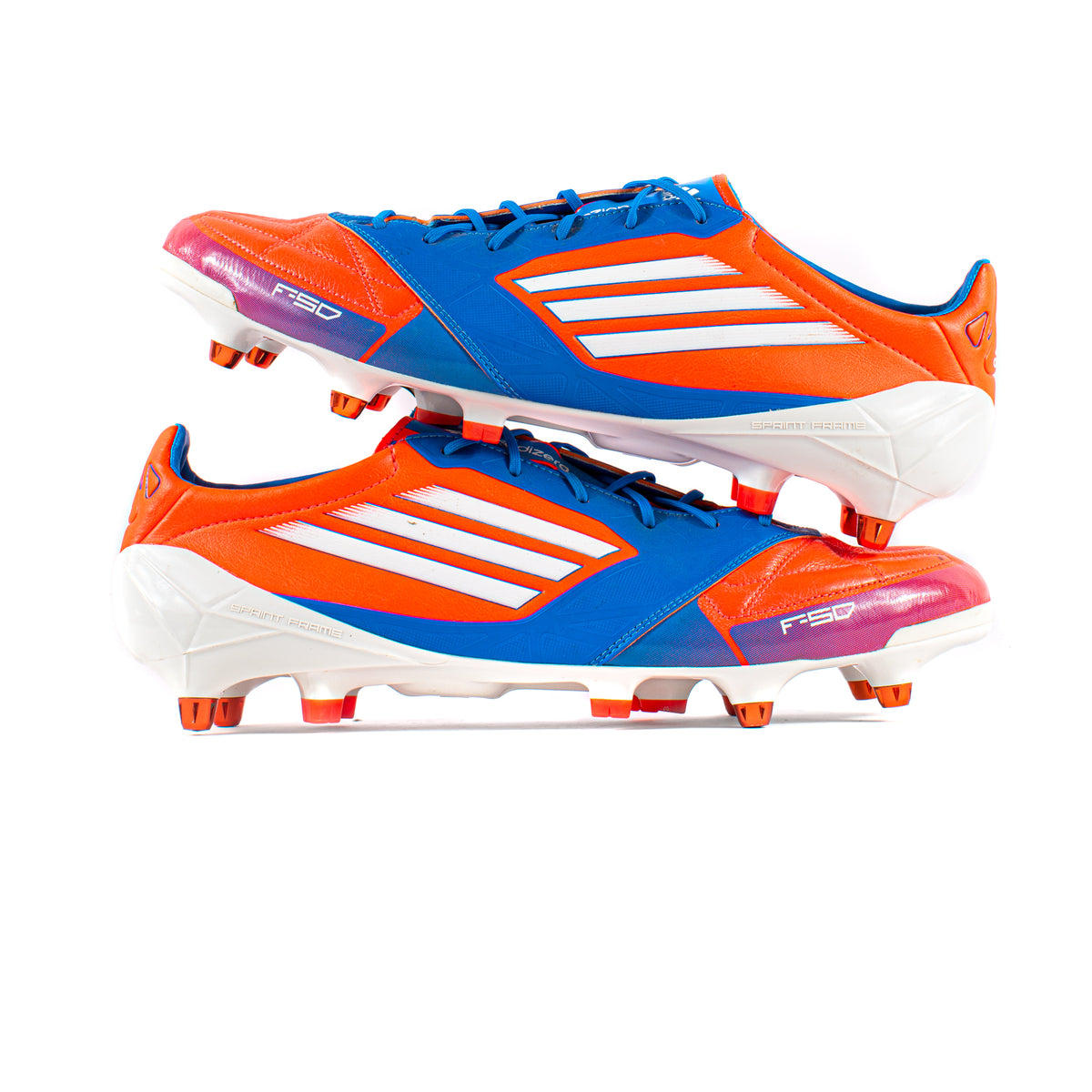 F50 Adizero Leather Blue Red TRX SG – Classic Soccer Cleats