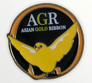 Asian Gold Ribbon Pins