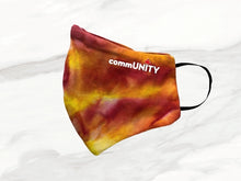 Load image into Gallery viewer, Tie Dye Mask yellow orange red
