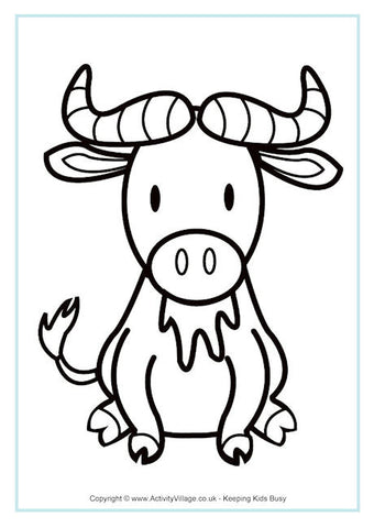 gnu coloring page