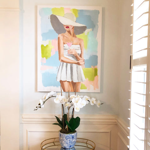 Original painting by Kristin Cooney.  How to hang art