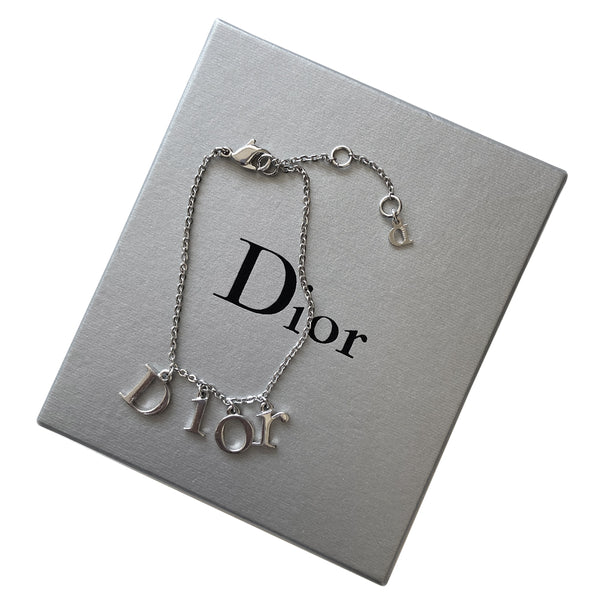 dior spell out bracelet