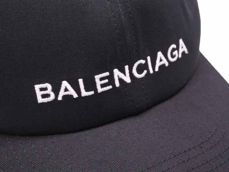 BALENCIAGA バレンシアガ ロゴ キャップ 帽子 ブラック L キャップ