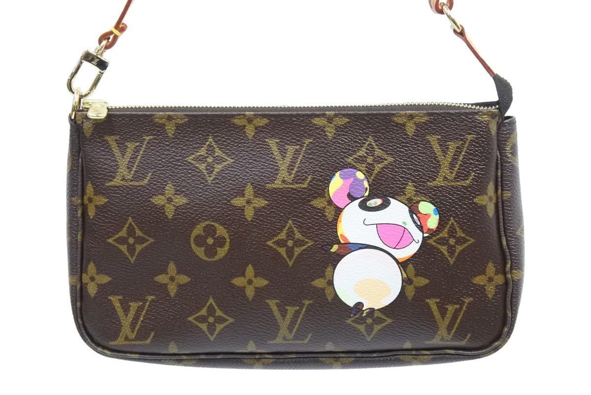 シルバー/レッド LOUIS VUITTON モノグラム・パンダポシェットアクセ