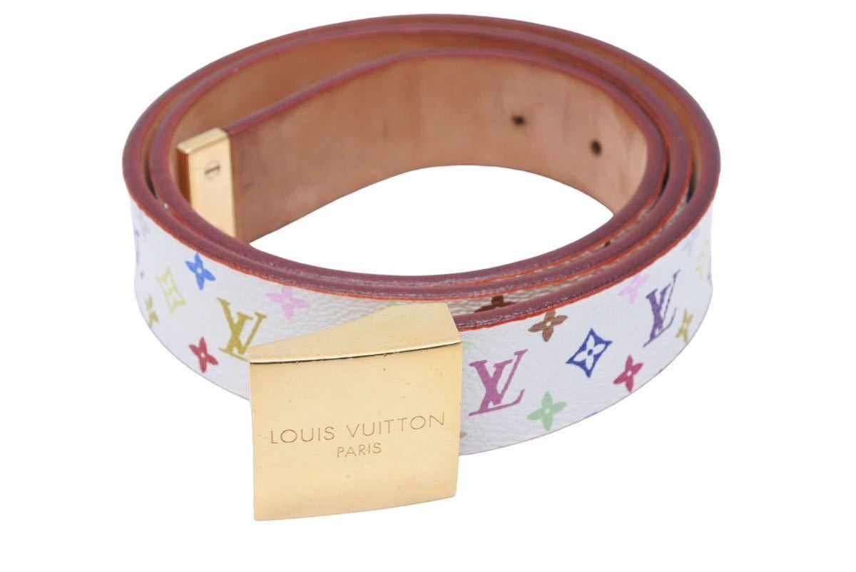 LOUIS VUITTON ルイヴィトン サンチュール キャレ ベルト M9270U PVC