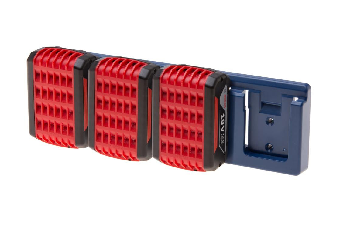 5x BLUE Battery Mounts for Bosch 18v Professional Li Ion Batteries Holder 