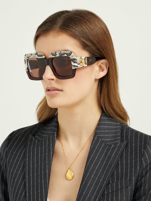 gucci snakeskin glasses