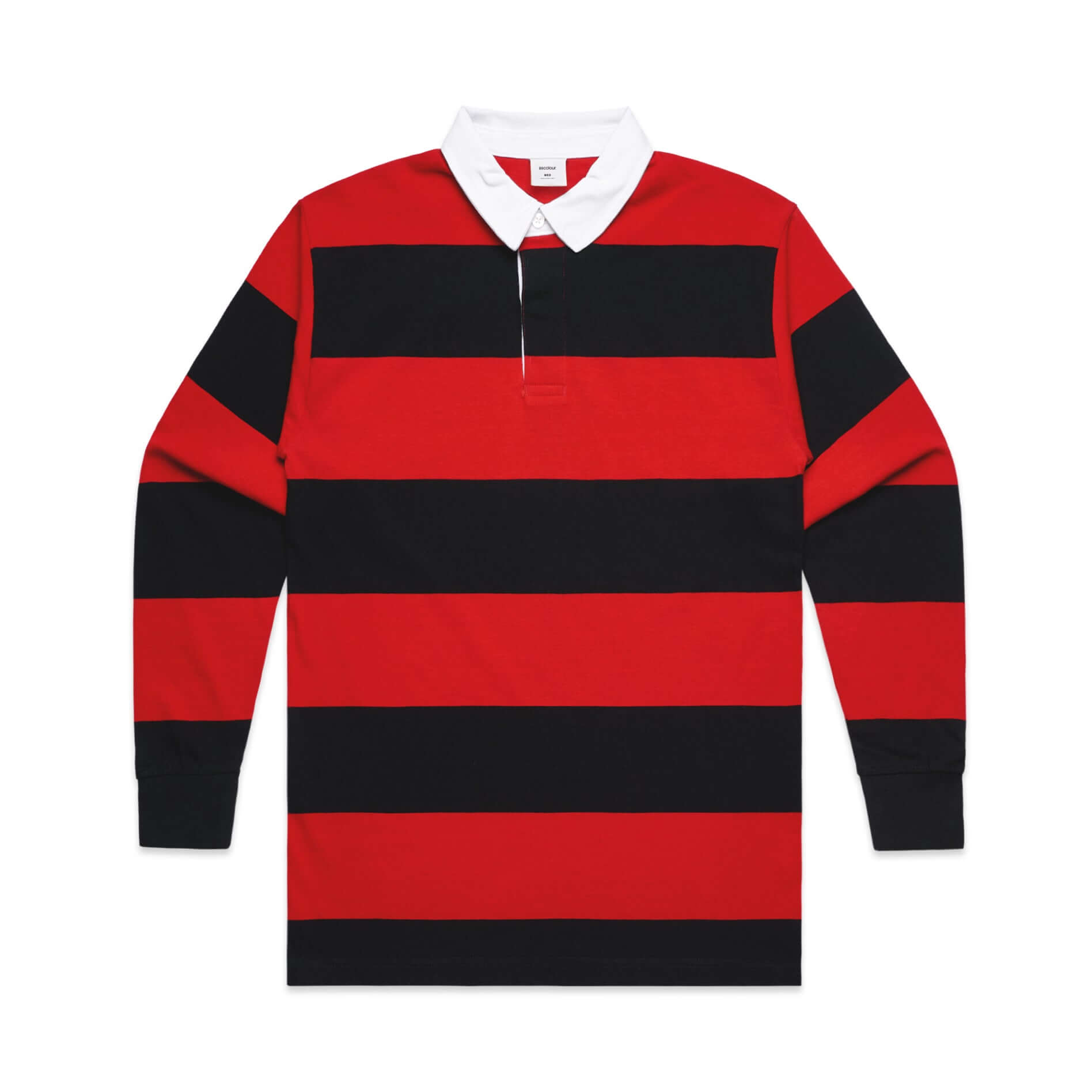 red and black rugby jersey