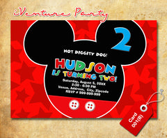 Mickey mouse Invitations - Mickey mouse printables for mickey inspired Birthday
