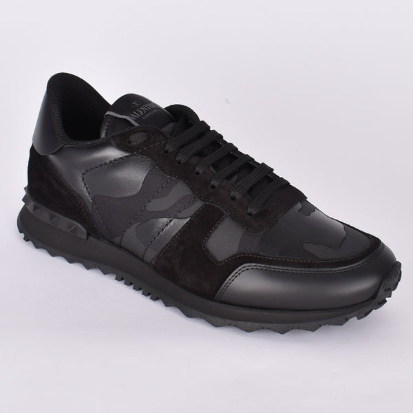 mens black valentino rock runners