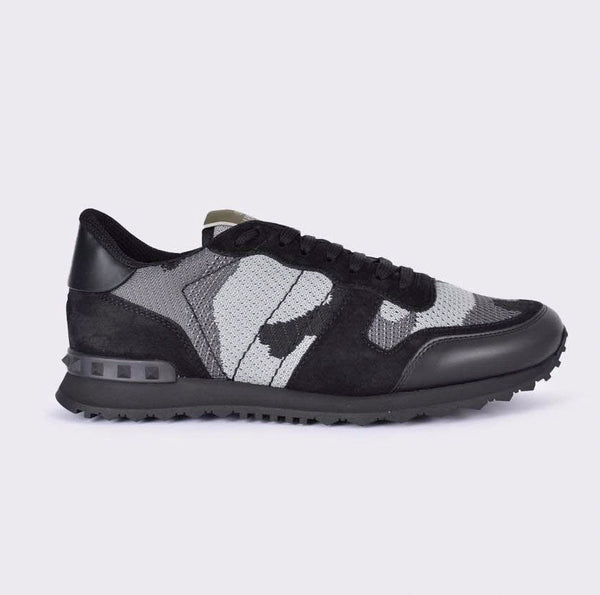 valentino rockstud mesh camo runners