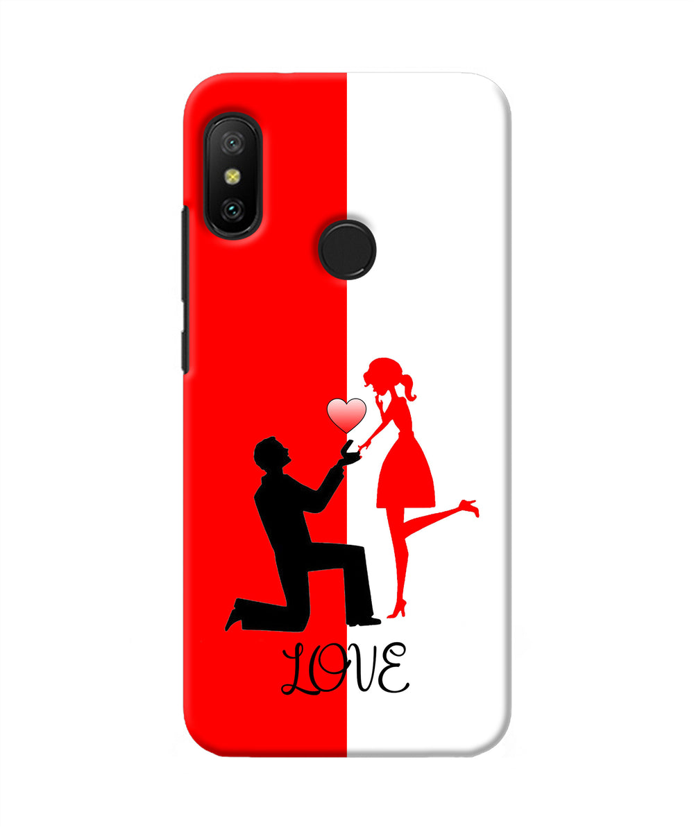 Love Propose Red And White Redmi 6 Pro Back Cover Case Online at ...