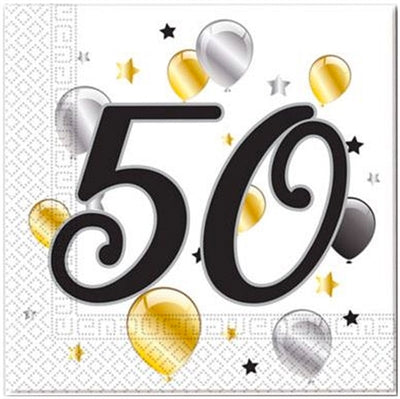 Serviet 50 års fødselsdagen | Servietter 50 år! –
