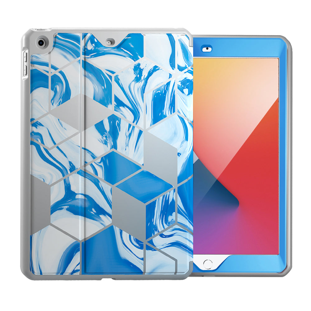 NO Screen Protector iPad 10.2 2020/2019 Case 8th/7th Blue/Black 