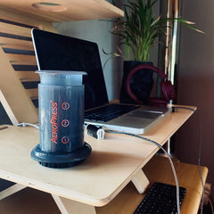 AeroPress Go portable coffee maker for the office
