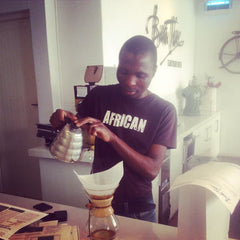Temba from Bean There Brewing A Chemex