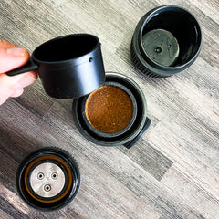 Nanopresso tamping scoop