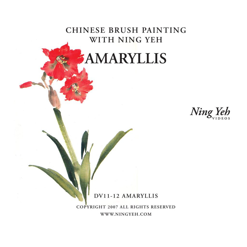 Chinese Brush Painting Amaryllis Video Oriental Art Supply